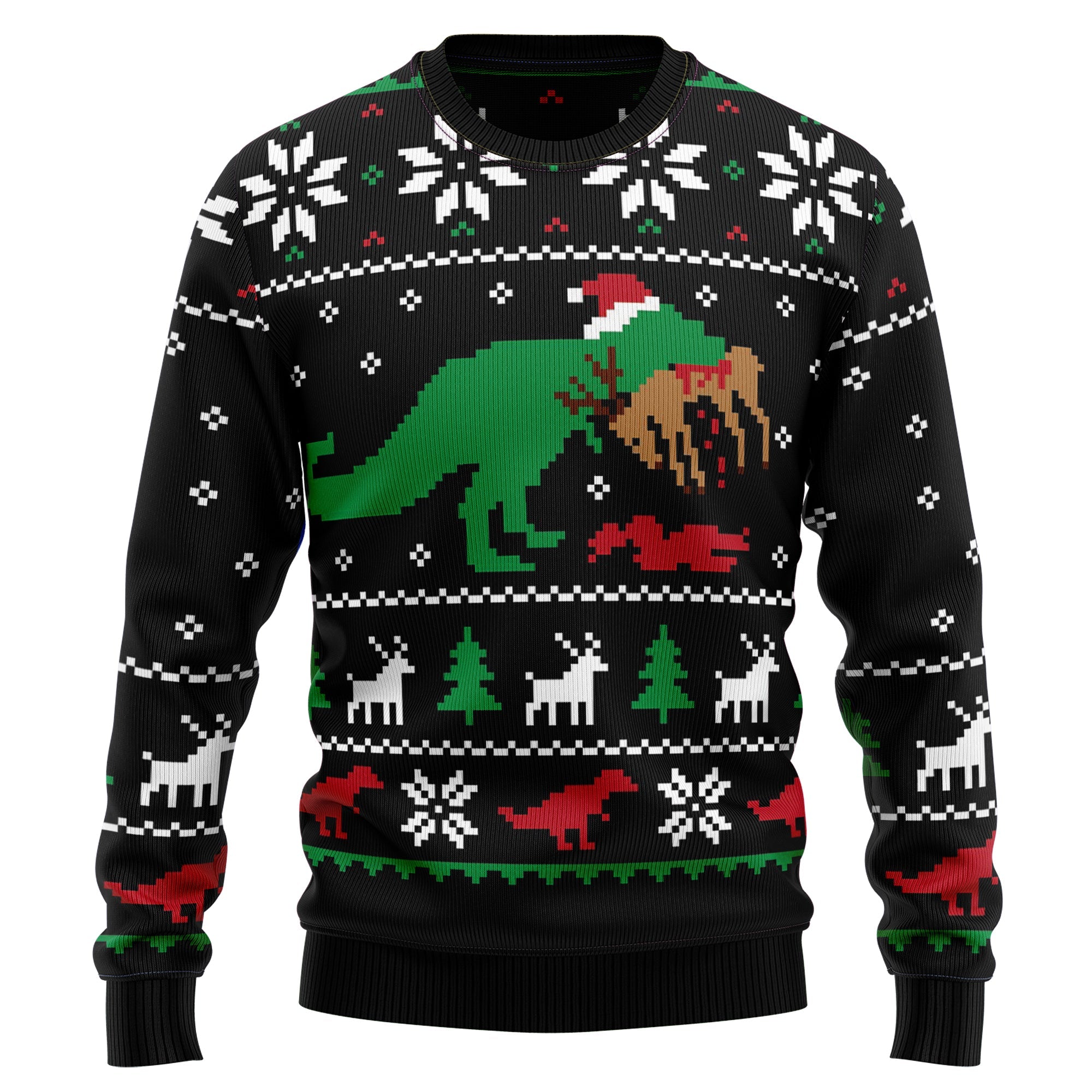 T-Rex Ugly Christmas Sweater For Men And Women