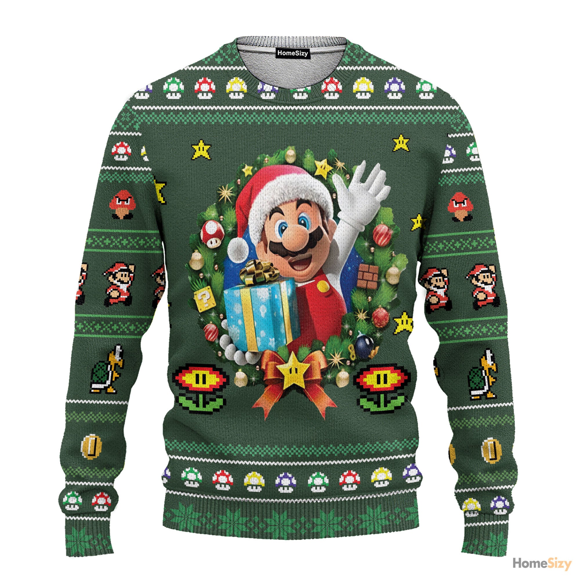 Ugly Santa Mario Christmas Custom Cosplay Ugly Sweater