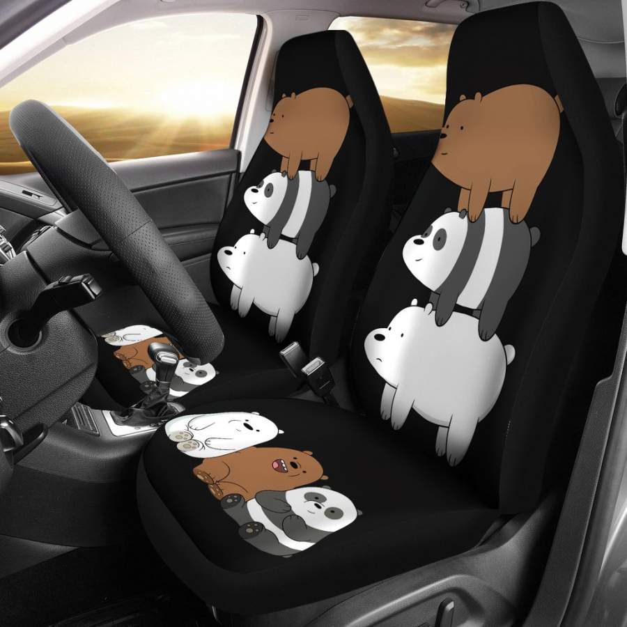 we bare bears car seat covers