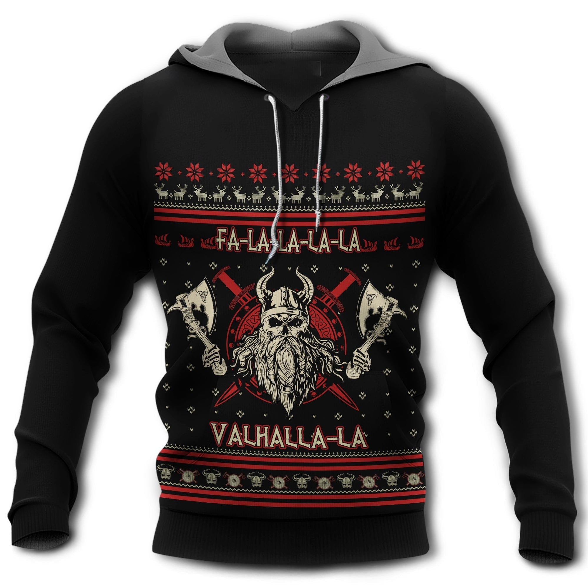 Viking Valhalla Super Man Amazing With Red Style – Hoodie