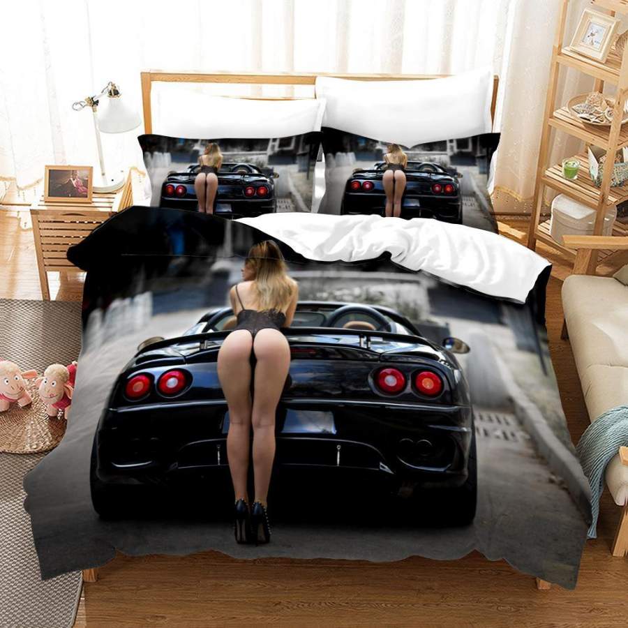 3D Locomotive Beauty Quilt Cover Set Bedding Set Duvet Cover Pillowcases A093 LQH