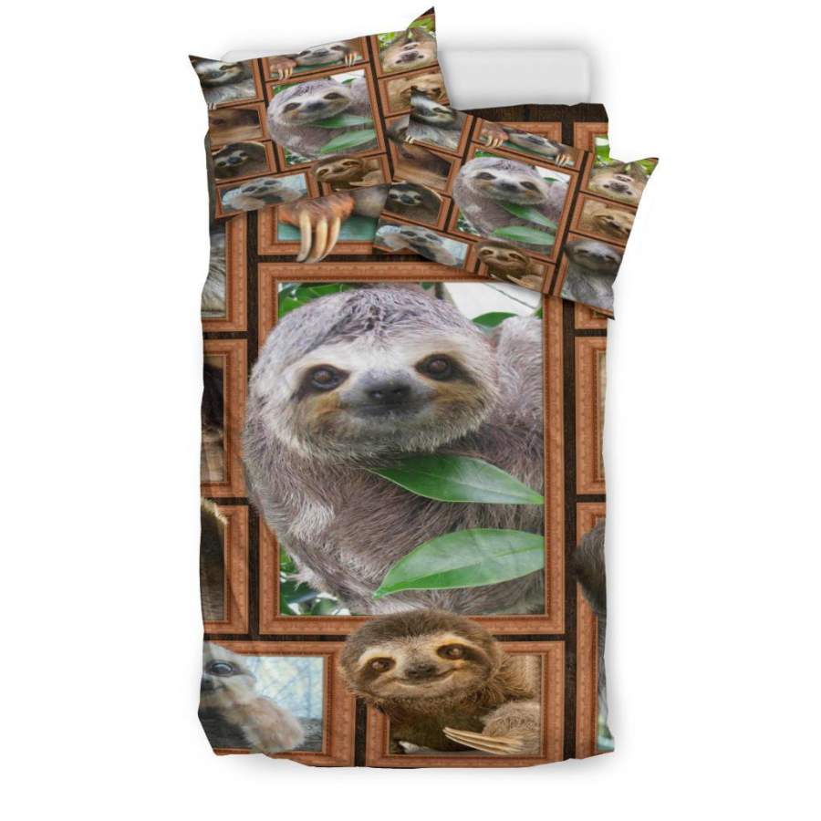 Sloth Quilt Bedding – Duvet Cover And Pillowcase Set