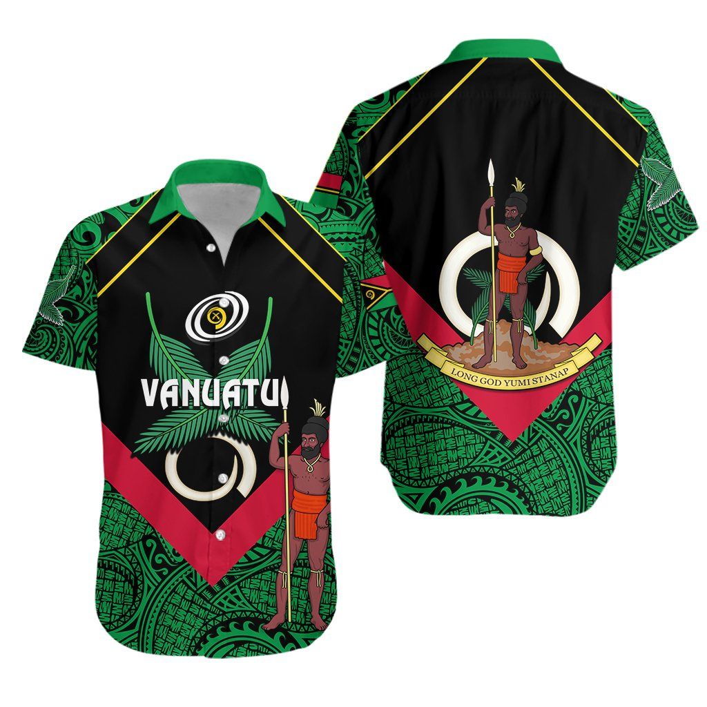 Vanuatu Rugby Hawaiian Shirt Flag Style K13