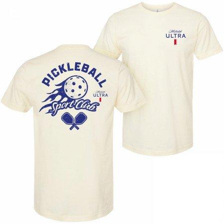 Michelob Ultra Pickleball Sport Club Front and Back Print T-Shirt