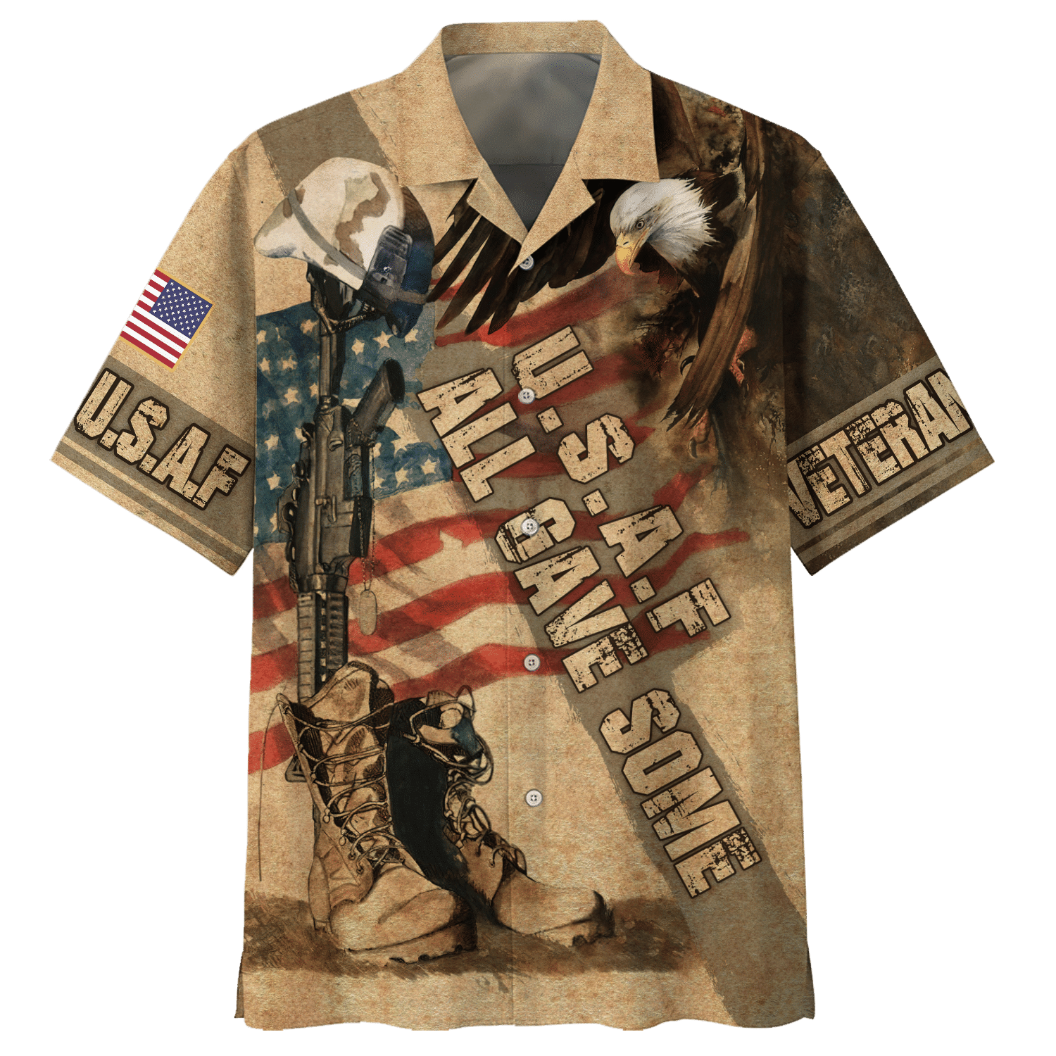 Air Force U.S.A.F All Gave Some Hawaiian Shirt