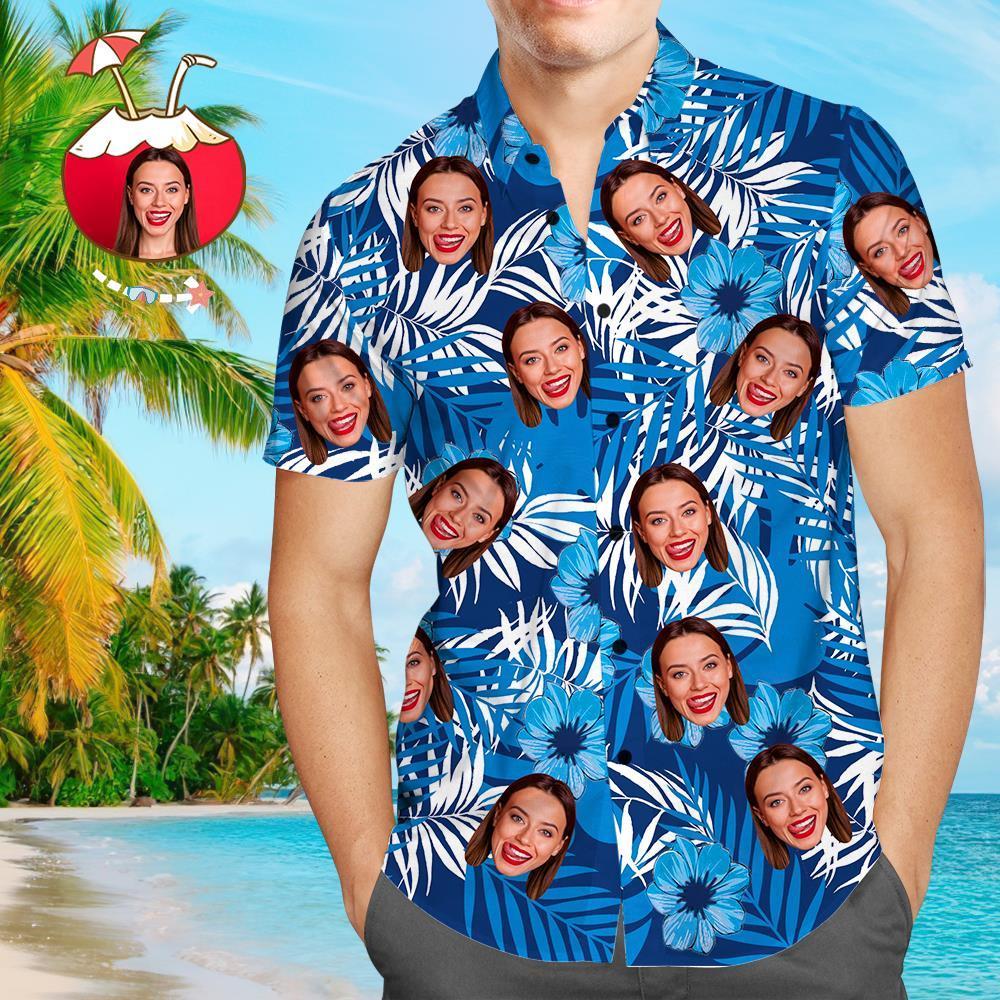 Personalized Flowers And Leaves Design Hawaiian Shirts
