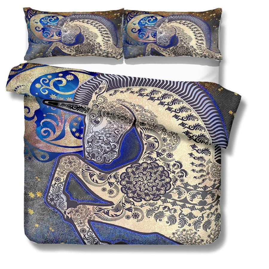 3D National style  Unicorn  Quilt Cover Set Bedding Set Pillowcases