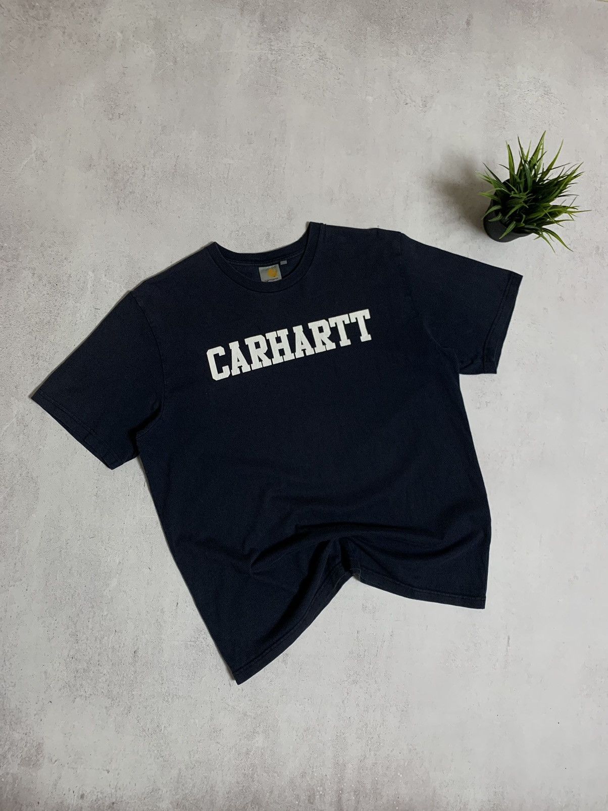 Vintage Carhartt T Shirt Tee Big Logo Baggy Faded 90s, Shirt Outfit, Gift For Men, For Women