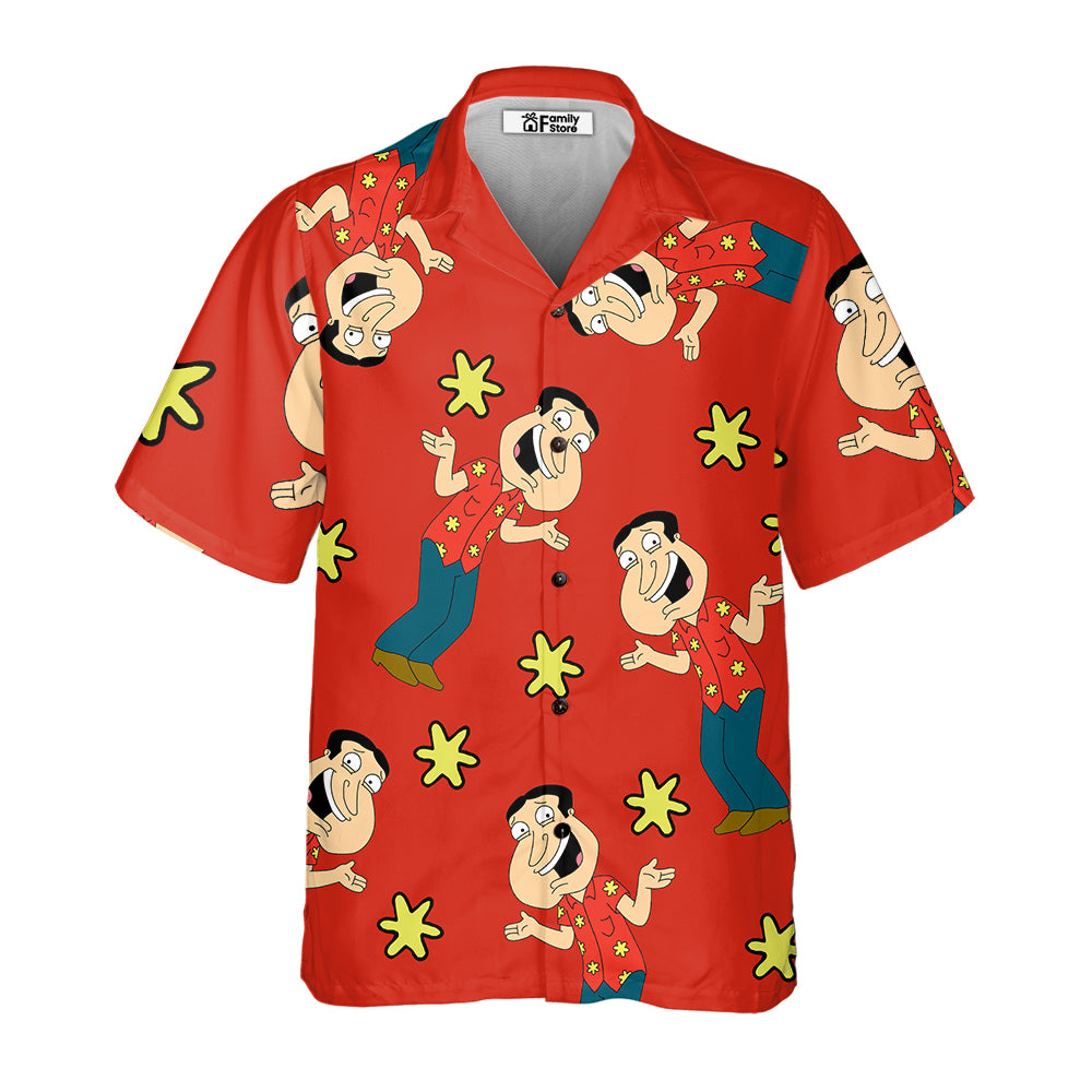 All Are Quagmire Men’S Short Sleeve Hawaiian Shirt