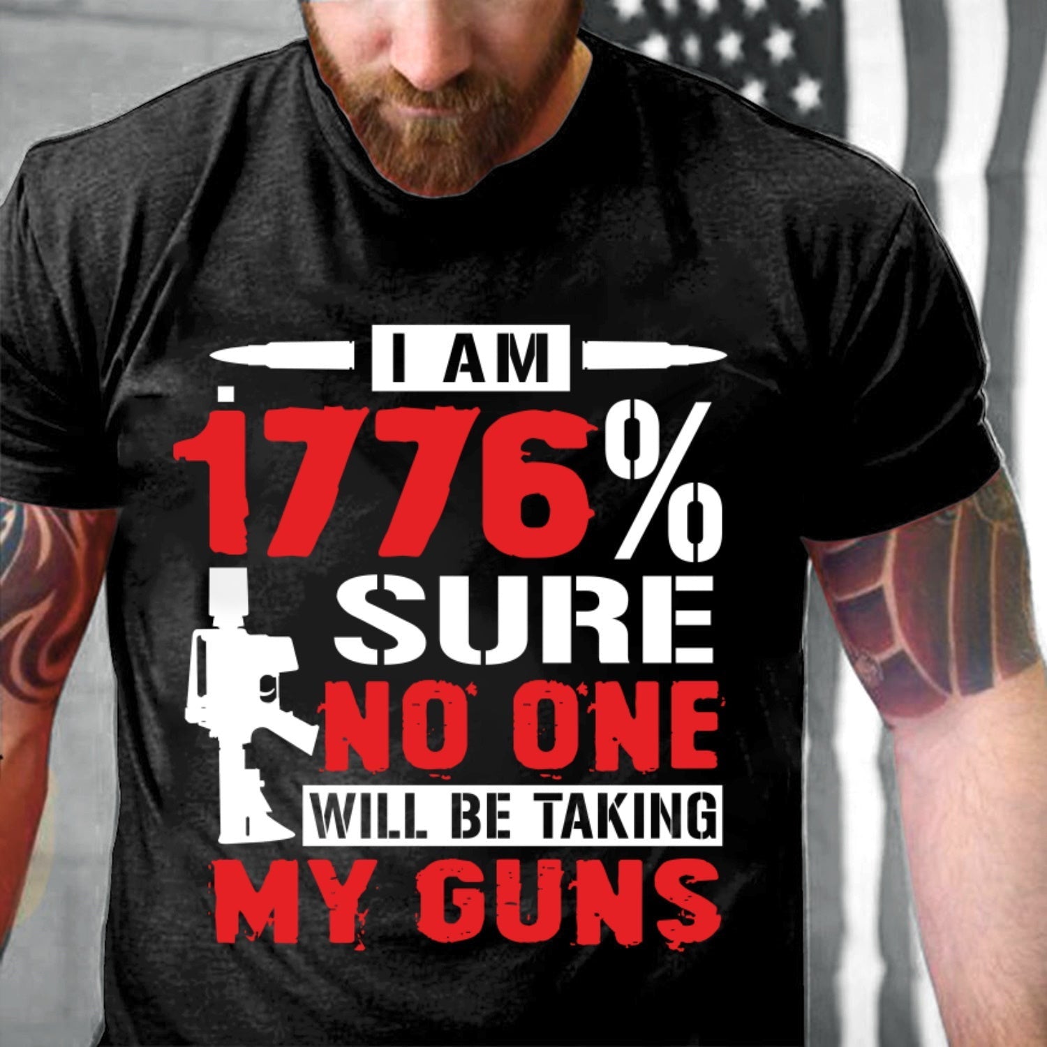 4Th Of July Shirt, I’M 1776 Sure No One Will Be Taking My Guns T-Shirt