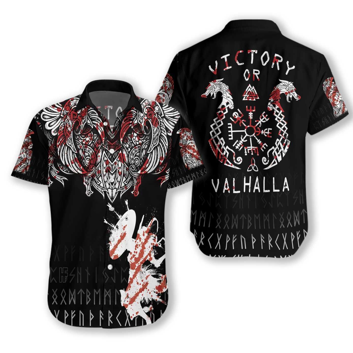 Victory Or Valhalla Ez14 2711 Hawaiian Shirt