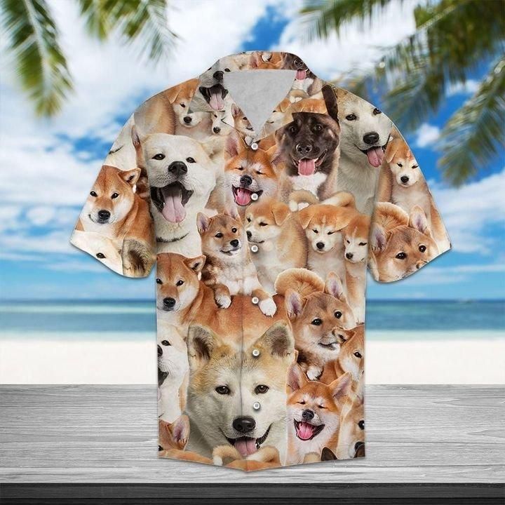 Akita Awesome Hawaiian Shirt | Unisex | Full Size | Adult | Colorful | Hw1101