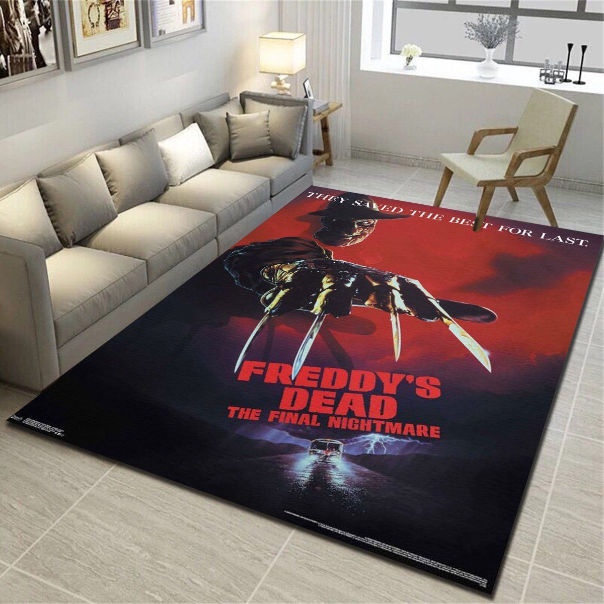 A Nightmare On Elm Street Freddy S Dead Area Rugs, Living Room Carpet