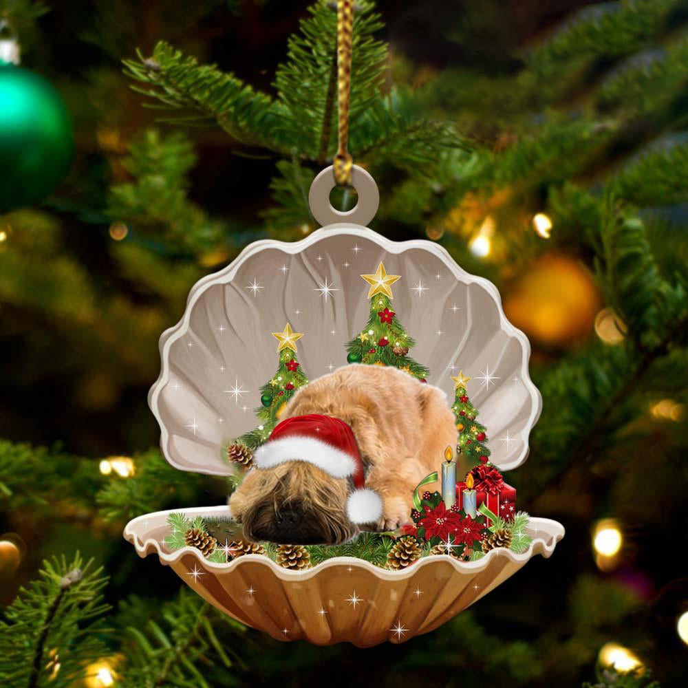 Wheaten Terrier Sleeping Pearl In Christmas Two Sided Ornament