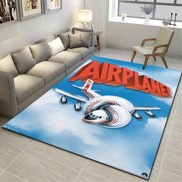 Airplane Key Art Rug, Living Room Bedroom Carpet