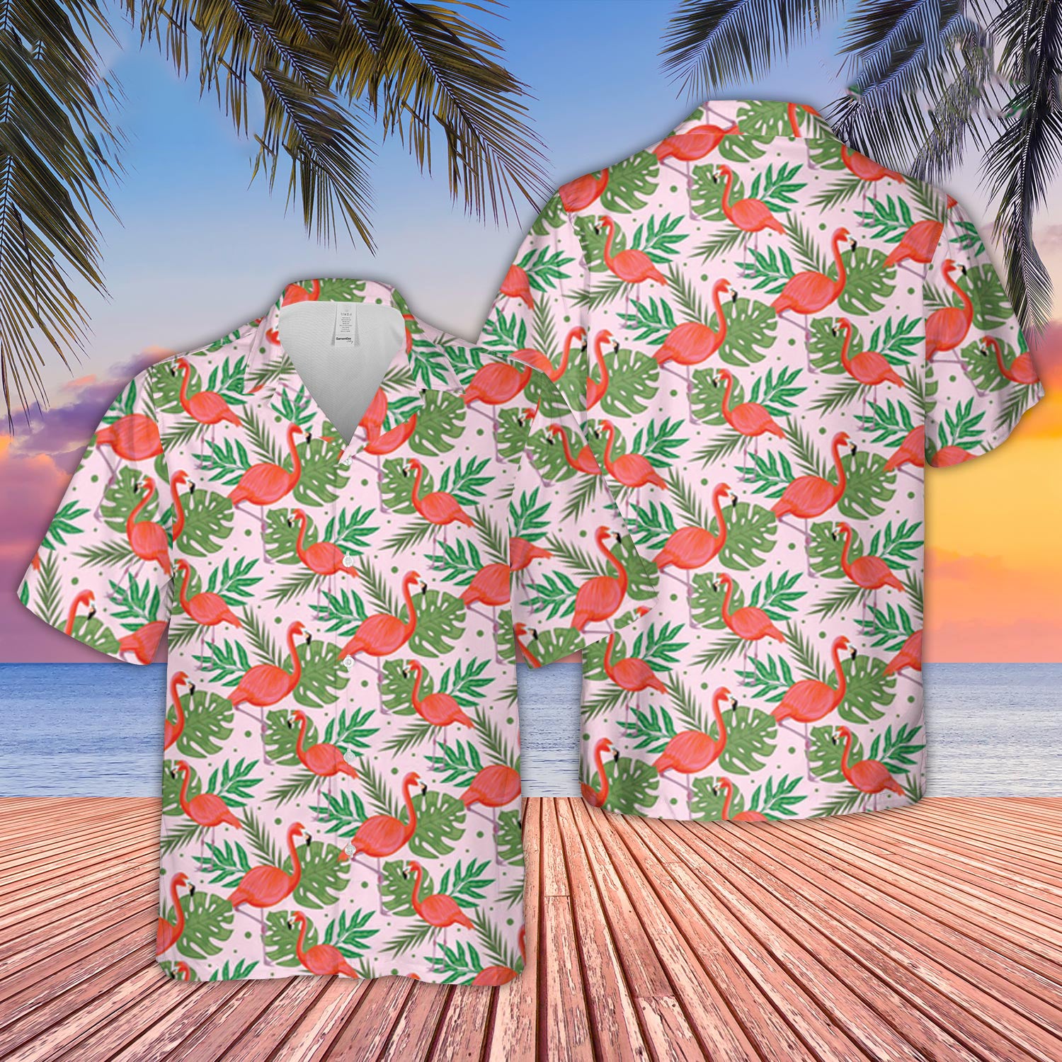 Unique Flamingo Pattern D14 Hawaiian Shirt