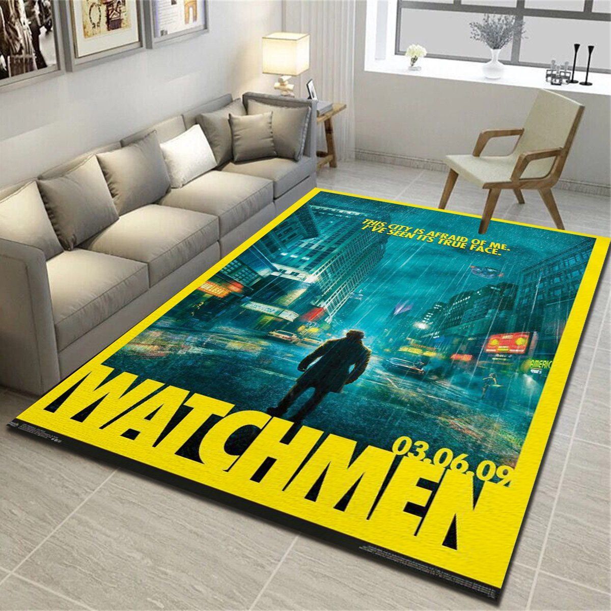 Watchmen One Sheet Rugs, Living Room Carpet