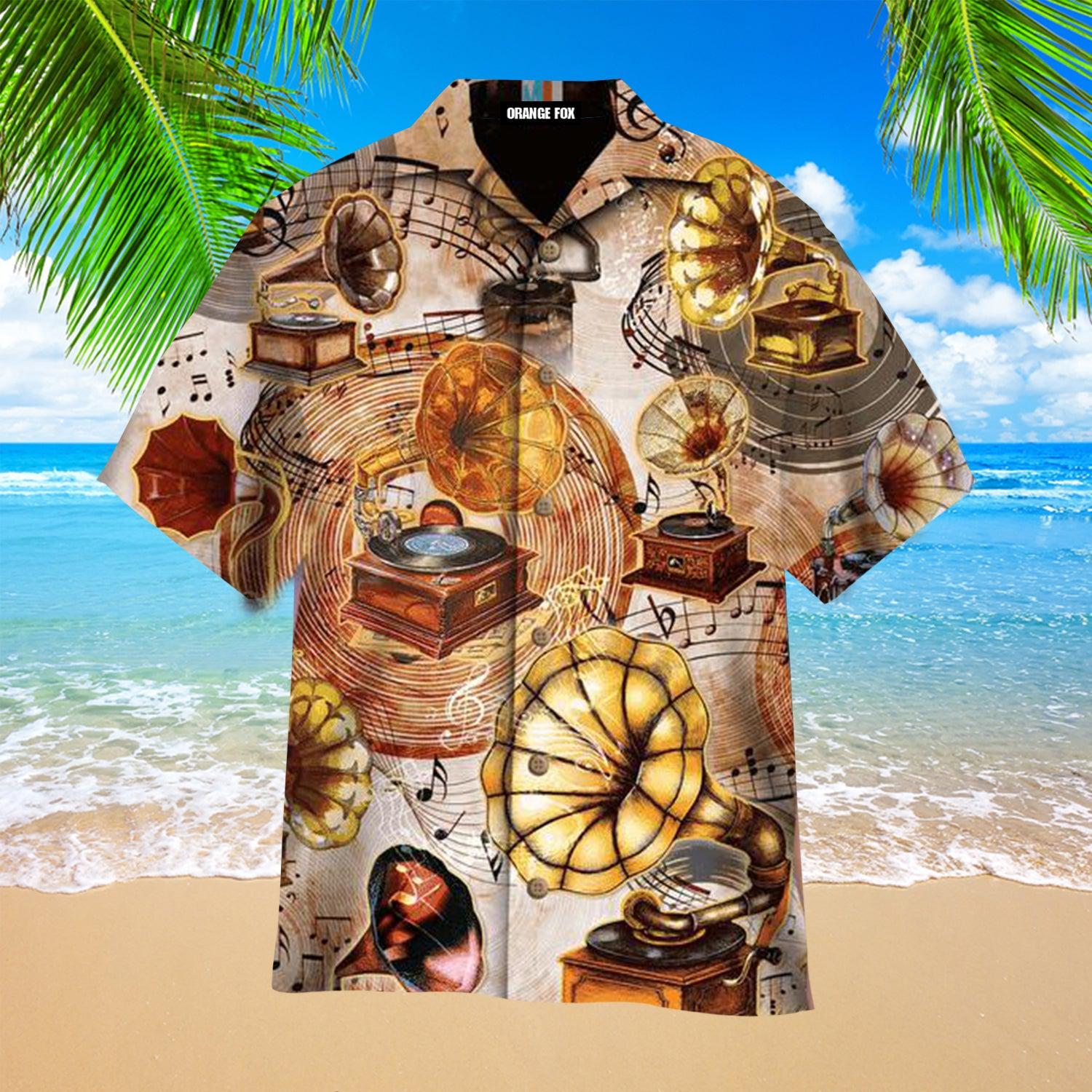 All About Gramophone Vinyl Records Hawaiian Shirts For Men & For Women