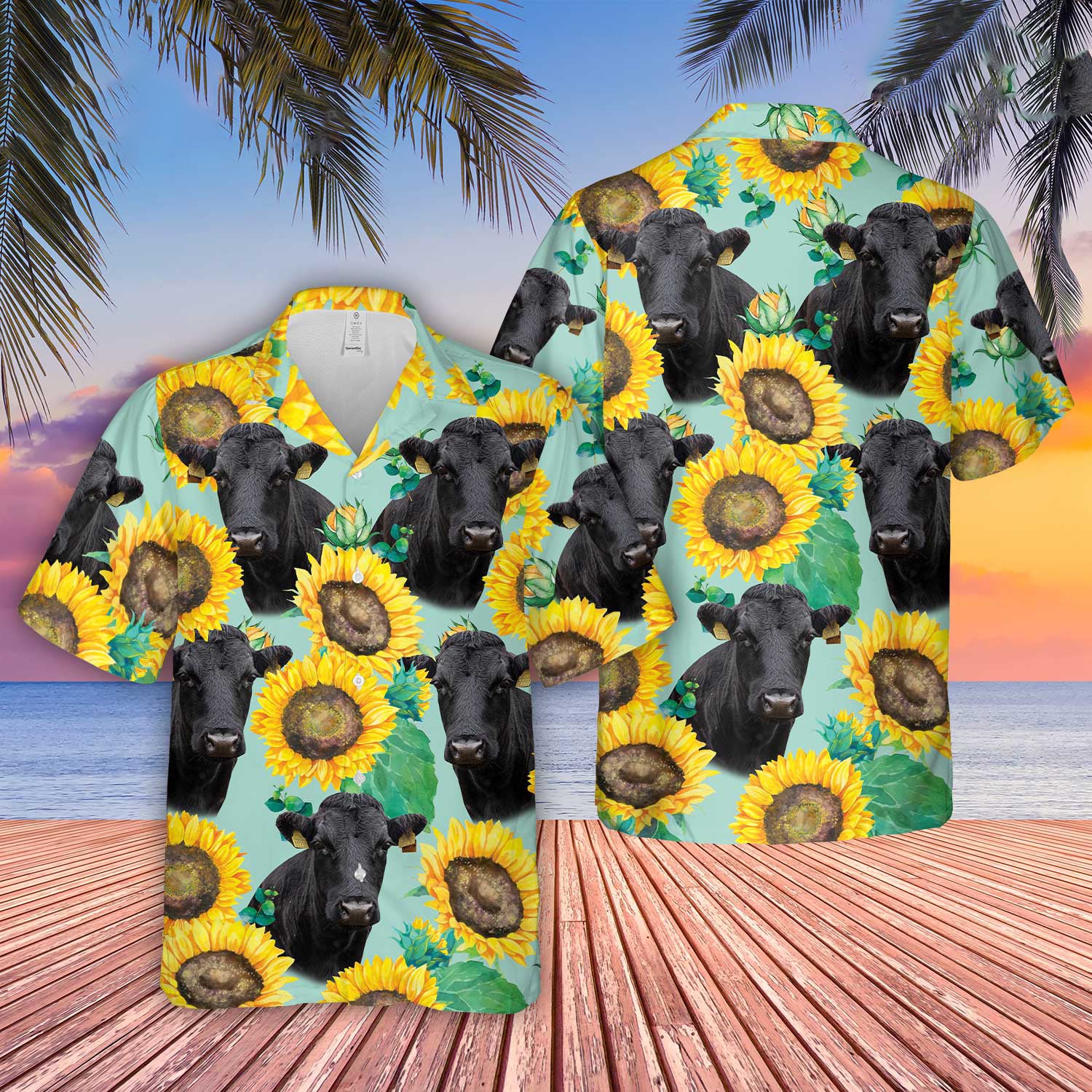 Unique Dexter Sunflowers Floral Farm 3D Hawaiian Shirt