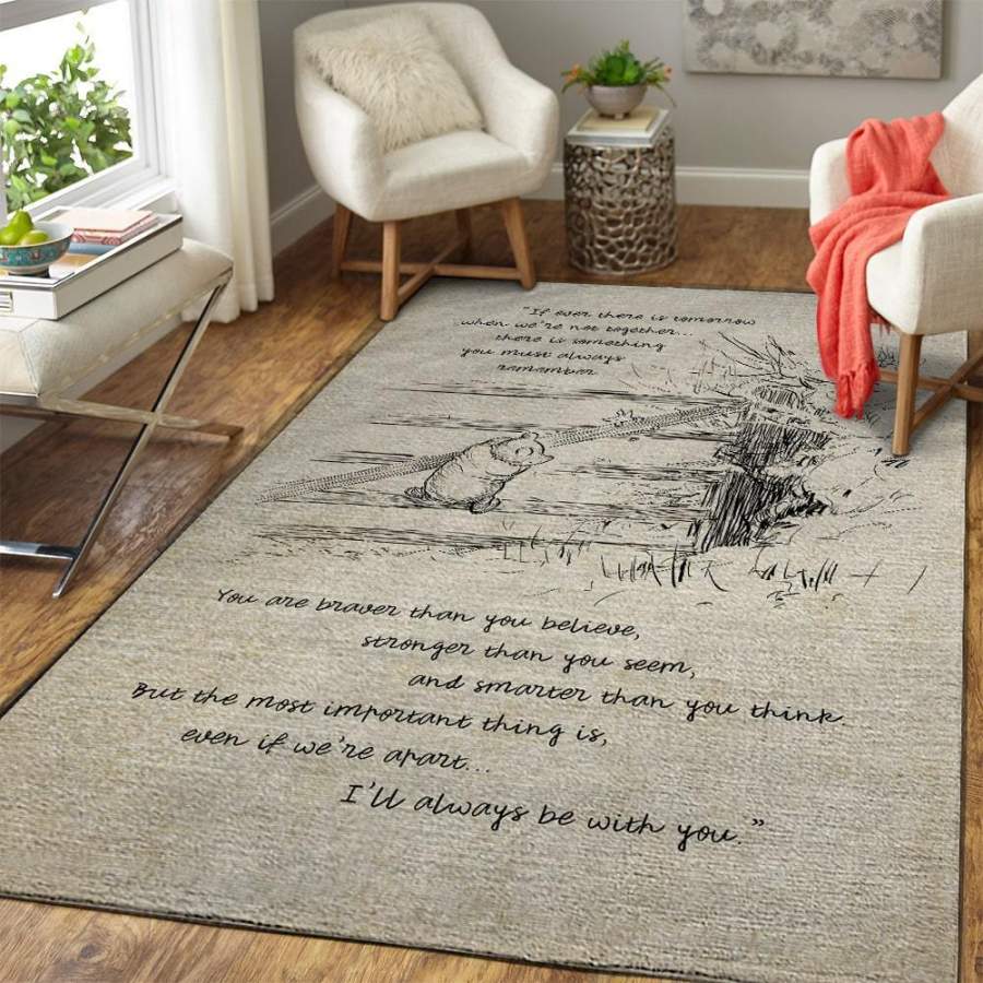 Winnie-the-Pooh Area Rug – Home Decor – Bedroom Living Room Decor