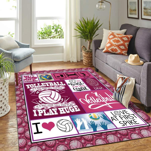 Volleyball Mk Carpet Area Rug – Home Decor – Bedroom Living Room Décor