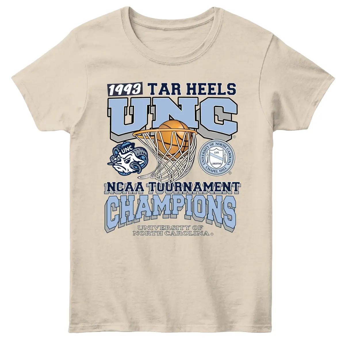 Vintage 1993 Tar Heels ncaa T0urnament Champs Tee, Hoodies vlone shirt