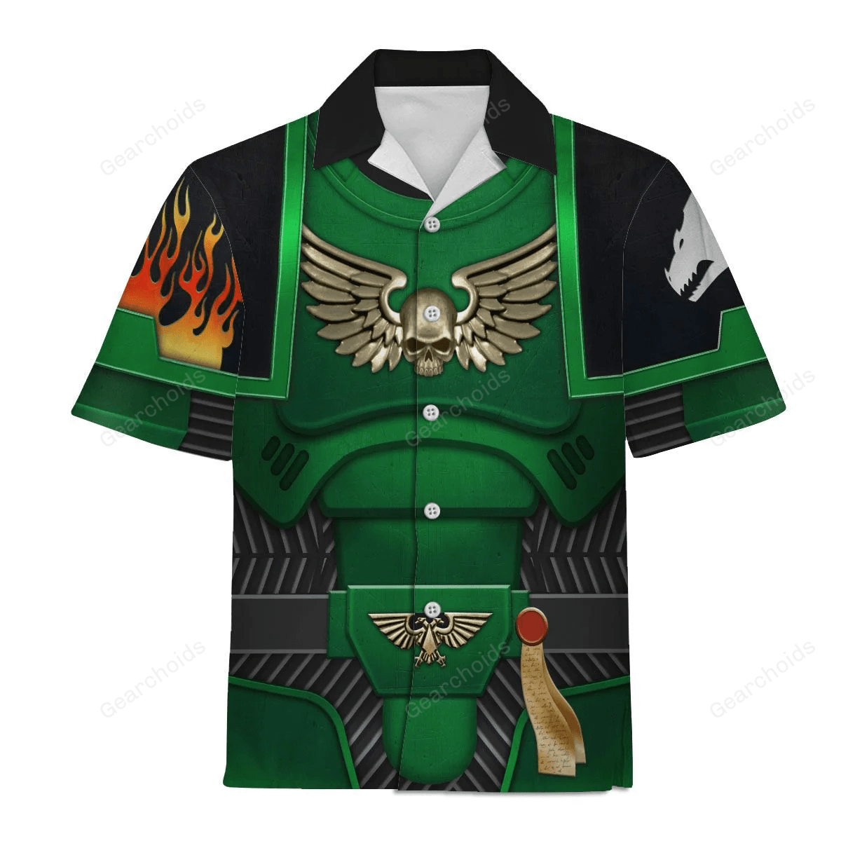 Warhammer Space Marines Salamanders – Costume Cosplay Hawaiian Shirt