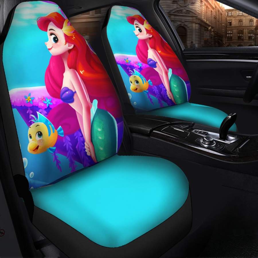 A Little Mermaid Cartoon Seat Covers