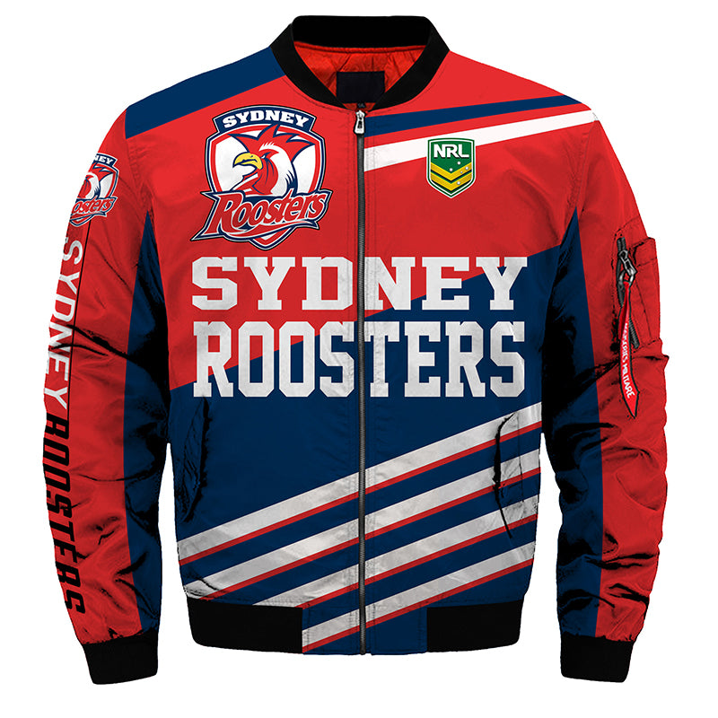 Sydney Roosters Jackets 3D Full-Zip Jackets