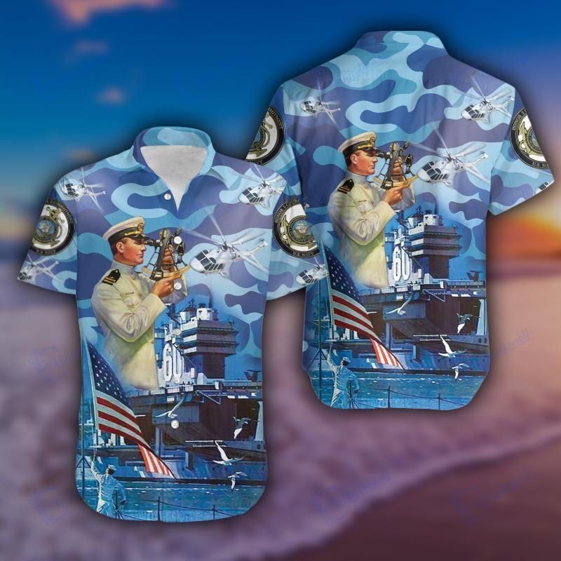 U.S Navy We Own The Sea Hawaiian Unisex Aloha Shirt