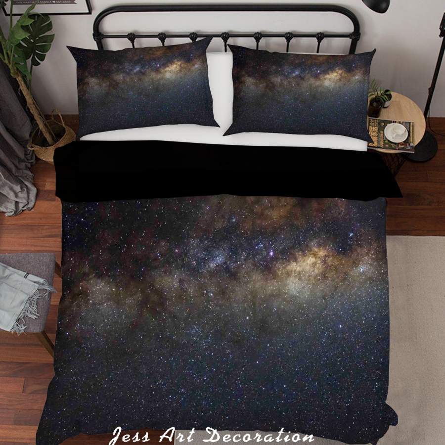 3D Starry Sky Universe Space Quilt Cover Set Bedding Set Duvet Cover Pillowcases SF125