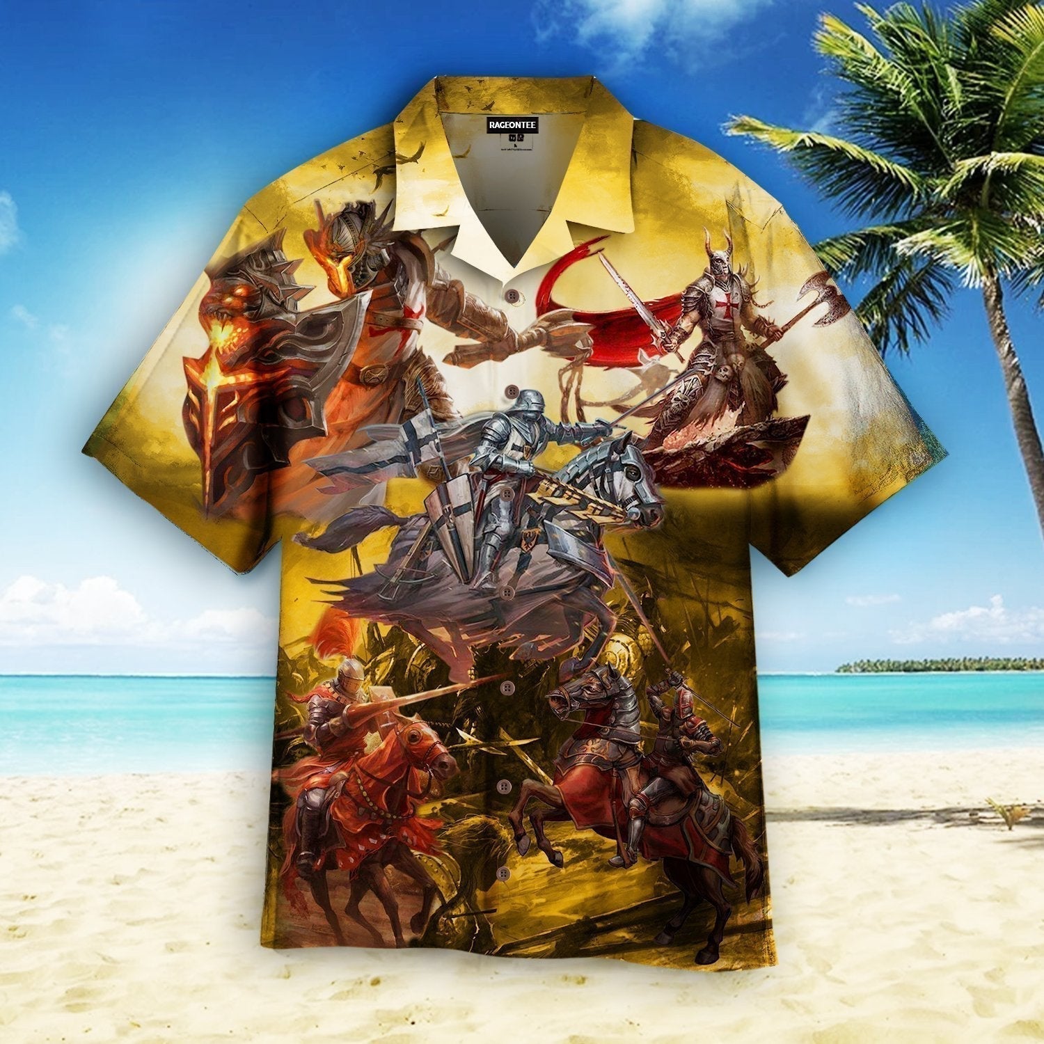 True Knights Never Give Up Aloha Hawaiian Shirts For Men & For Women | Hw4962