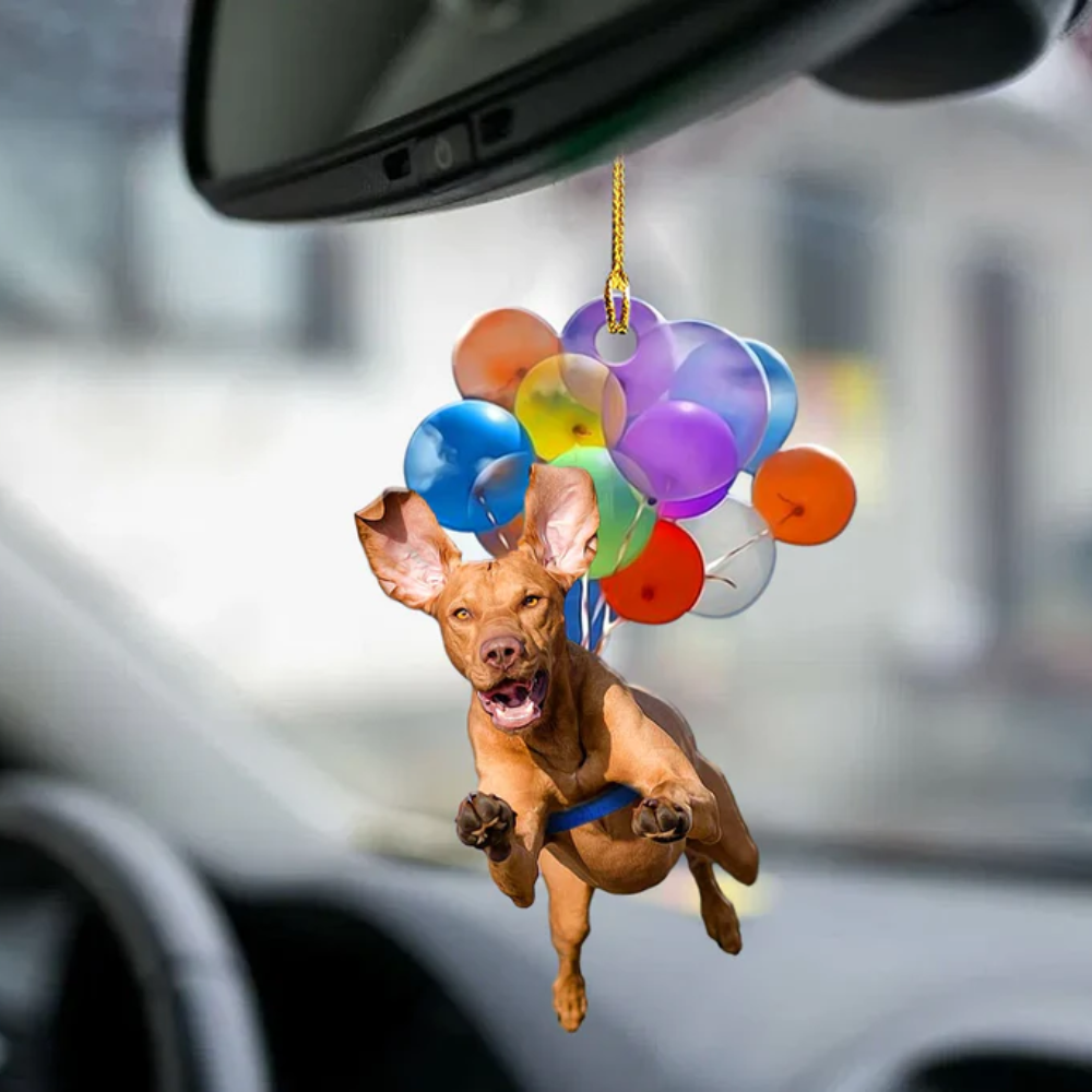 Vizsla Fly With Bubbles Ornament – Gift For Dog Lovers