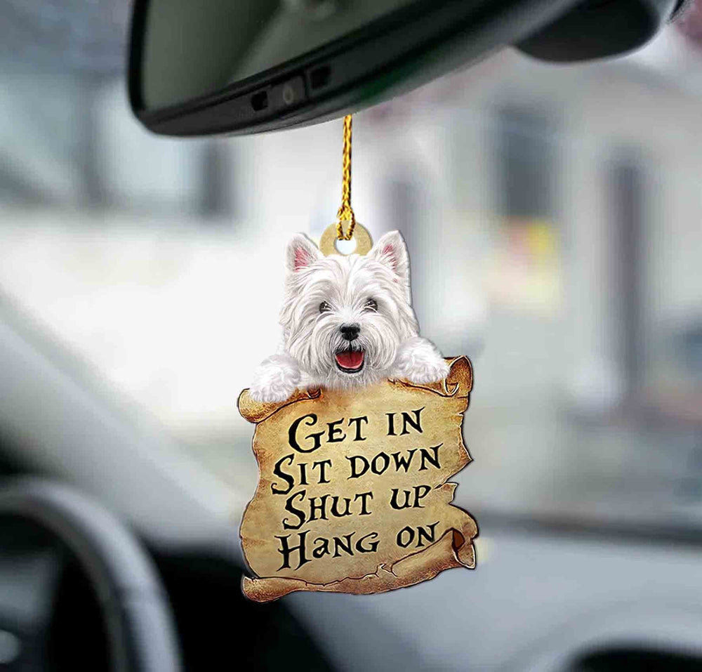 West Highland White Terrier Get In Two Sided Ornament