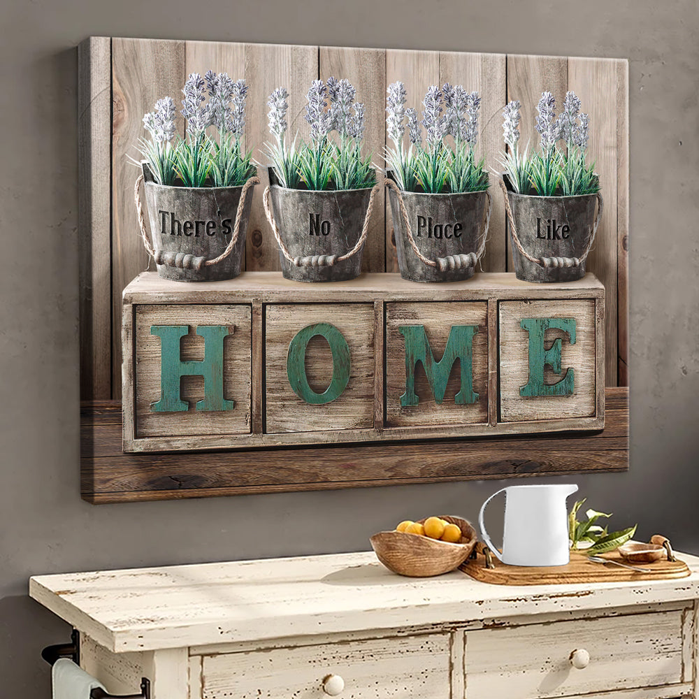 There Is No Place Like Home Family Housewarming Canvas