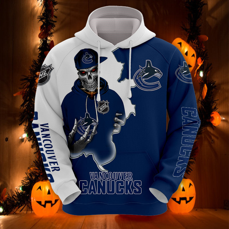 Vancouver Canucks Skull Hoodies