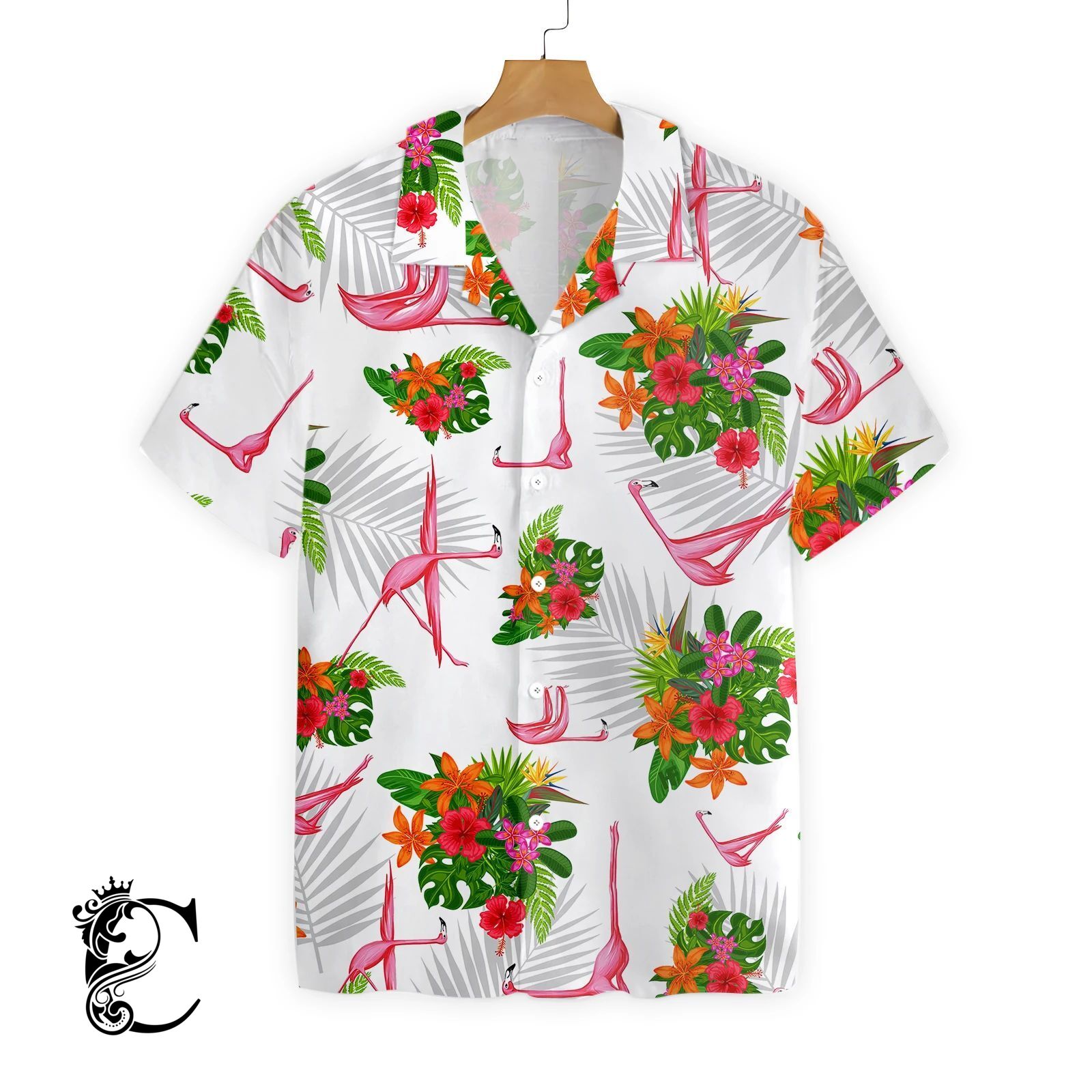 Tropical Workout Yoga Flamingo Namaste Ez20 2708 Hawaiian Shirt