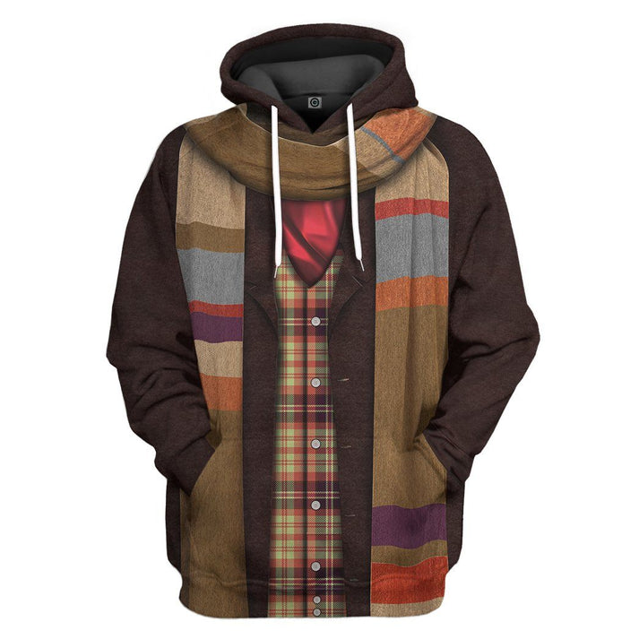 4Th Doctor Who Costume Cosplay Hoodie For Men And Women