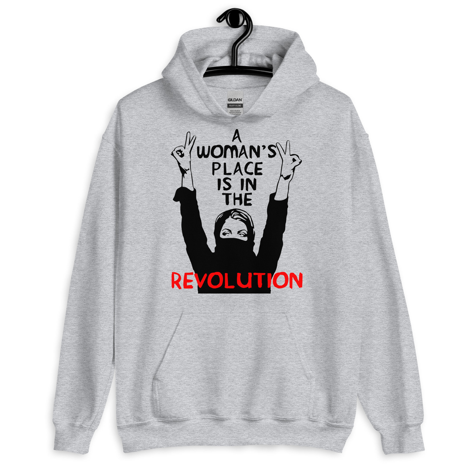 A Woman’s Place Is In The Revolution – Feminist, Resistance, Protest, Socialist Hoodie