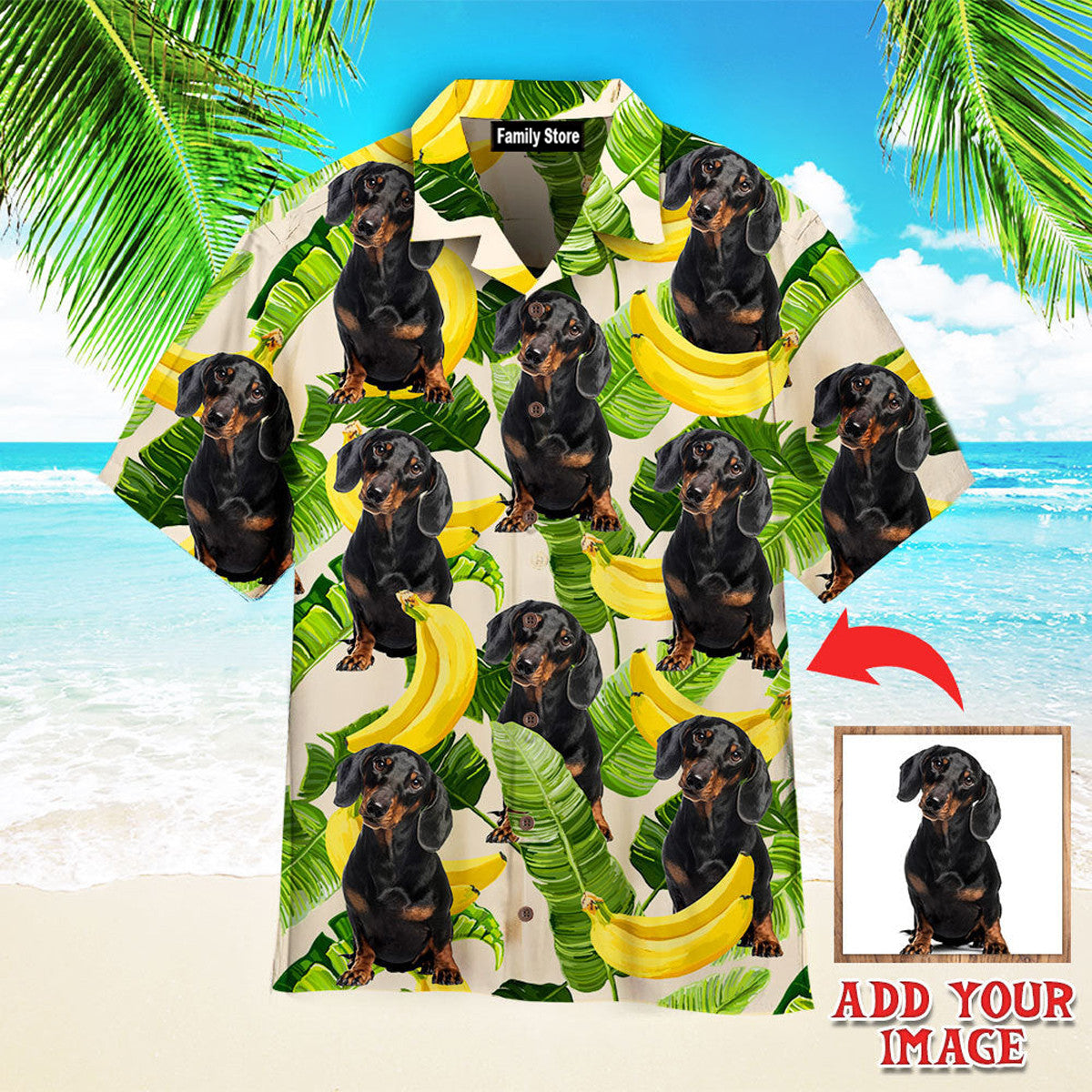 Tropical Banana Dachshund Summer Custom Hawaiian Shirt Pn302101Lb