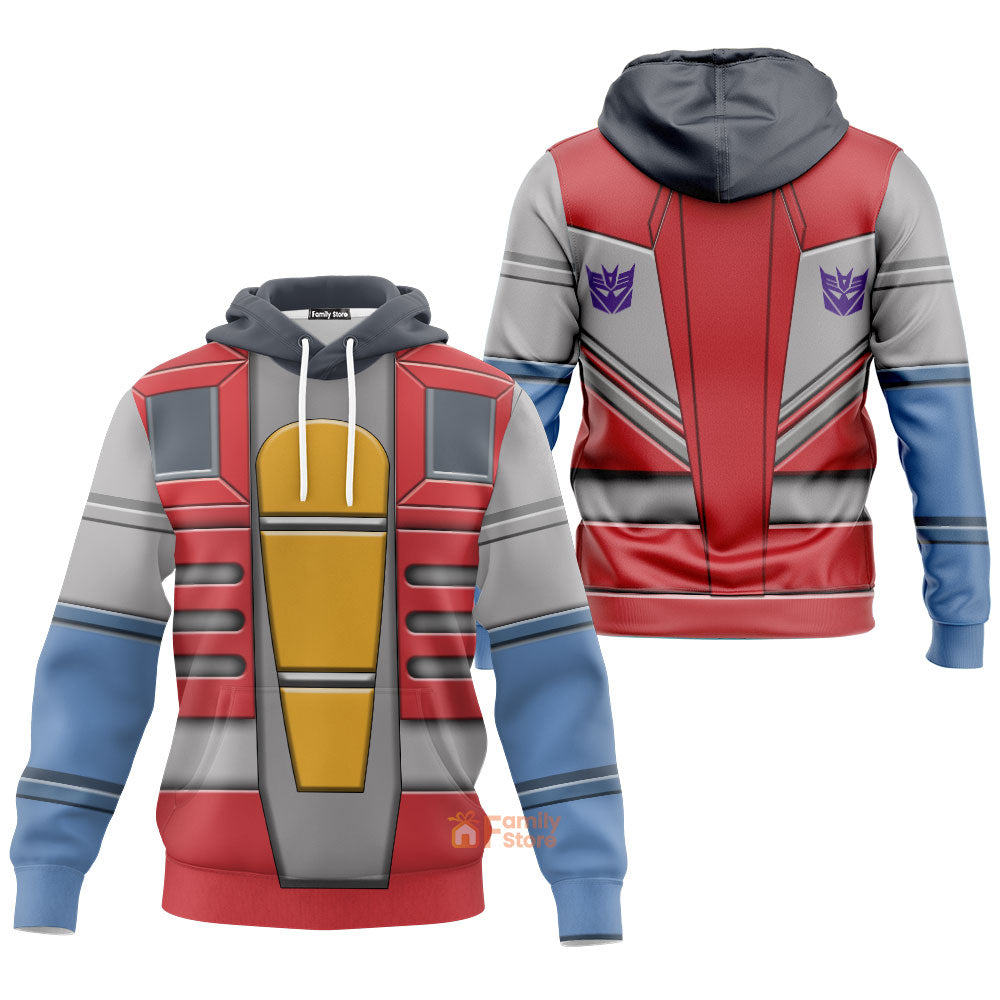 Transformers Starscream – Costume Cosplay Hoodie Sweatshirt Sweatpants