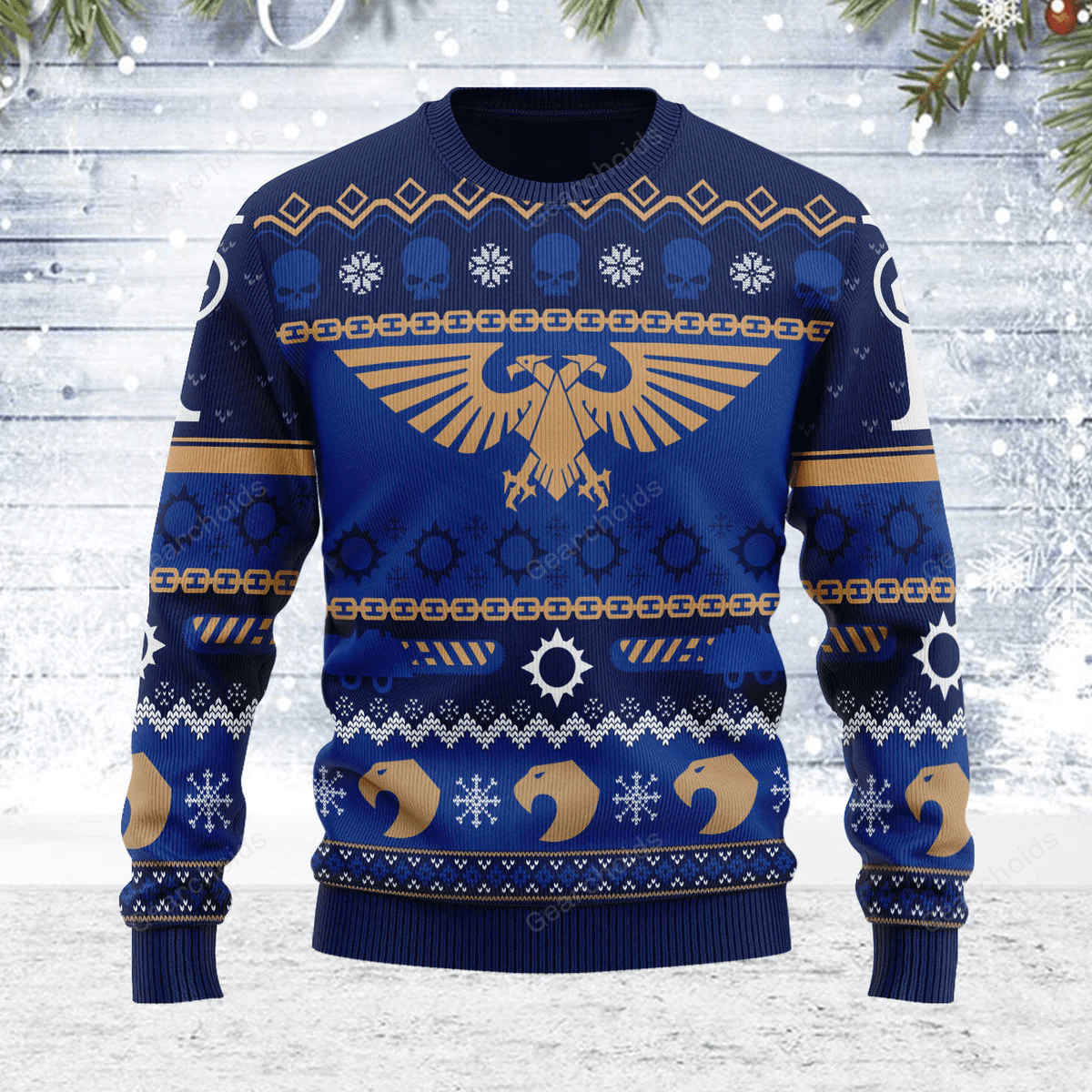 Warhammer Icy Imperium Knitted Iconic – Ugly Christmas Sweater