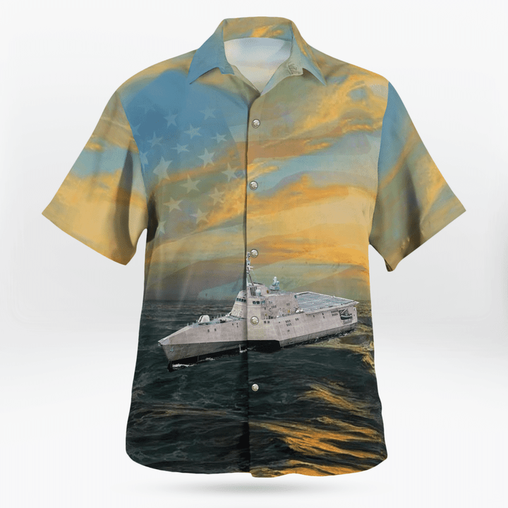 Us Navy Uss Coronado (Lcs-4) 4Th Of July Hawaiian Shirt