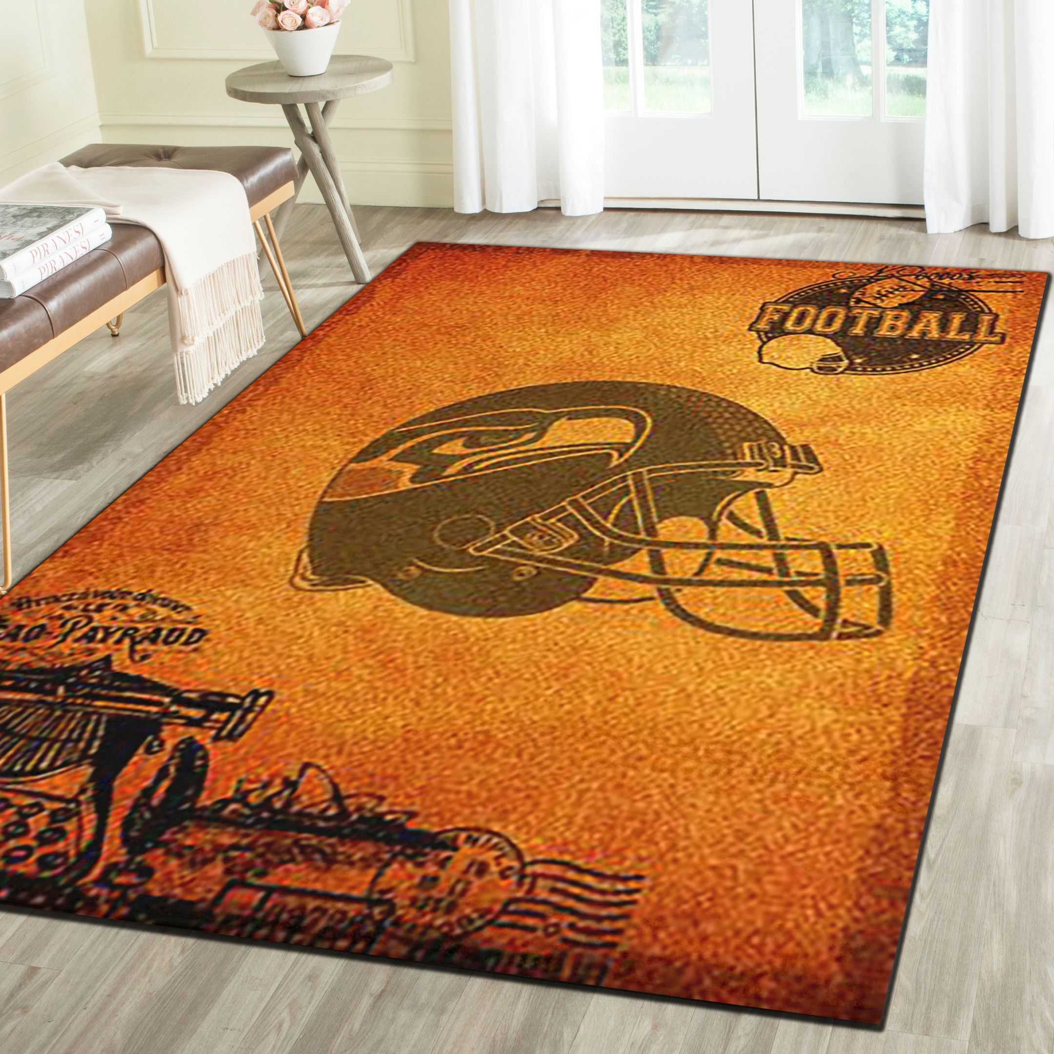 Tampa Bay Buccaneers Area Rug, Football Team Living Room Bedroom Carpet, Fan Cave Floor Mat