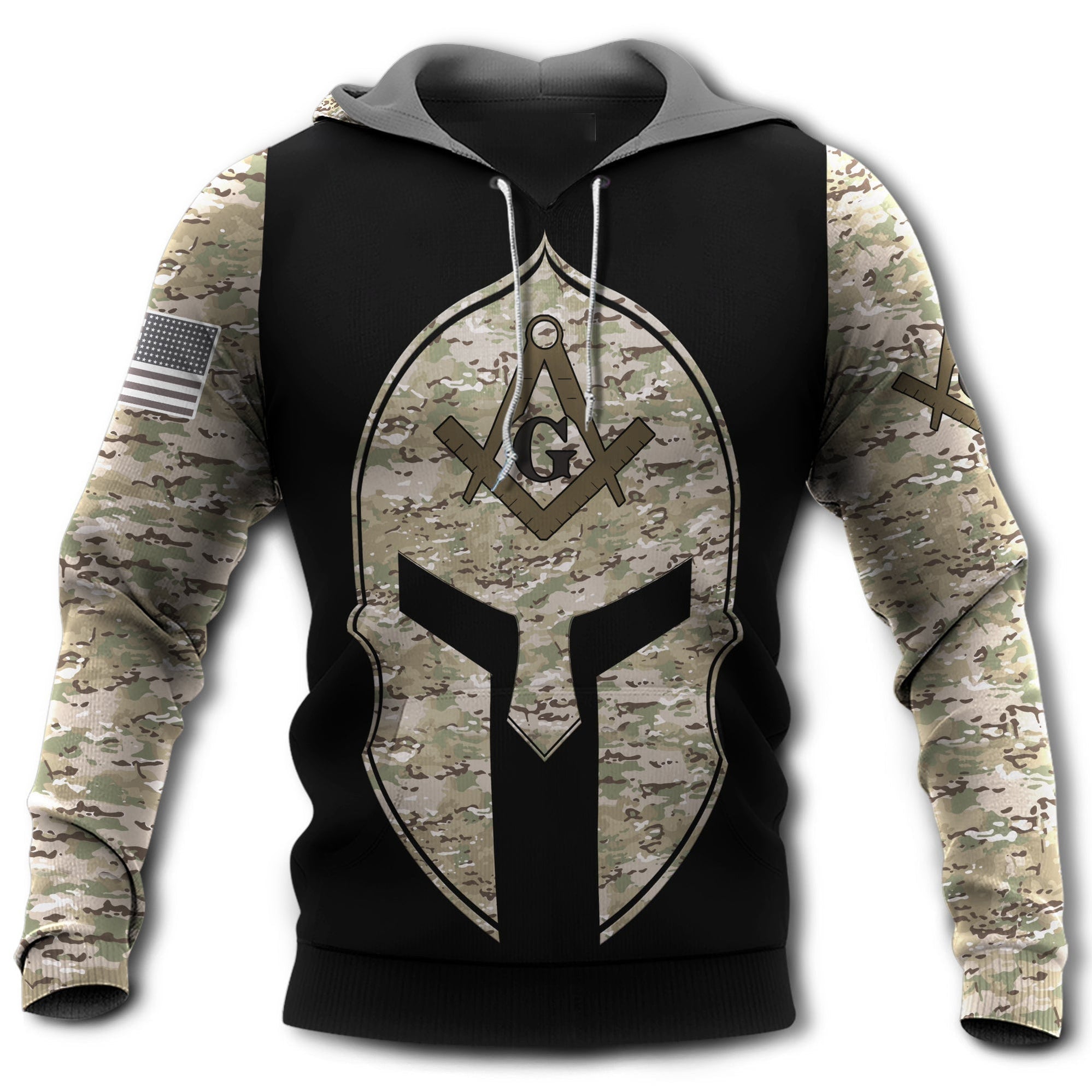 Viking Sign Amazing Black And Camo – Hoodie