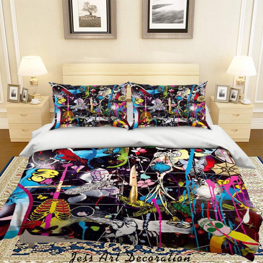 3D Dan Baldwin Cyclone Colourful Quilt Cover Set Bedding Set Duvet Cover Pillowcases  ZY D54