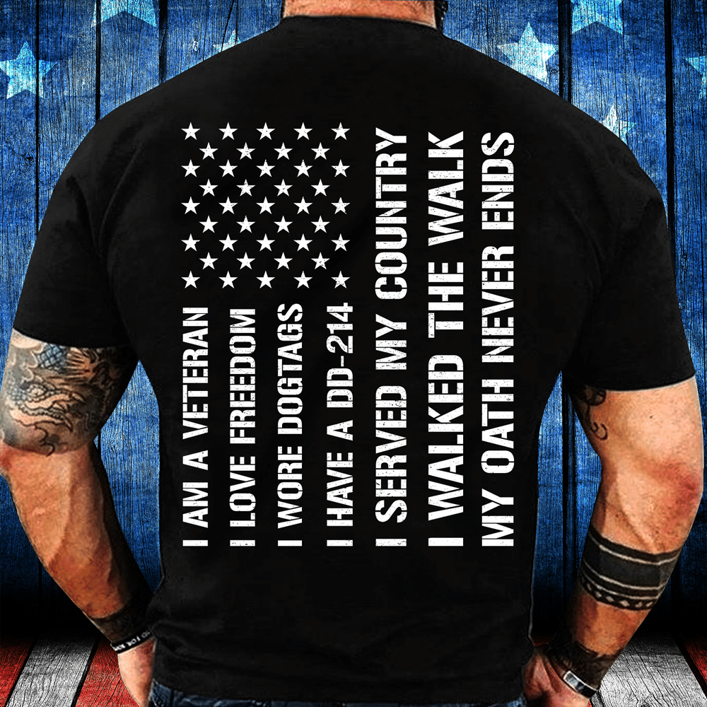 Veteran Shirt I Am Veteran I Love Freedom I Have A Dd-214 T-Shirt