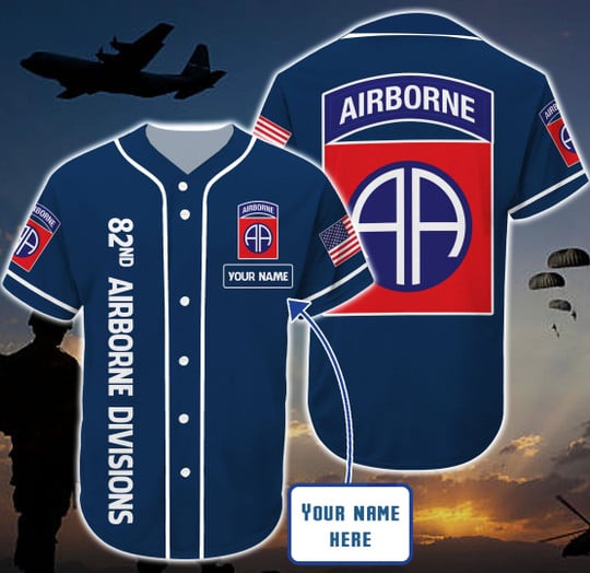 Veteran 82Nd Airborne Divisions Colorfull – Personalized Baseball Jersey Shirt