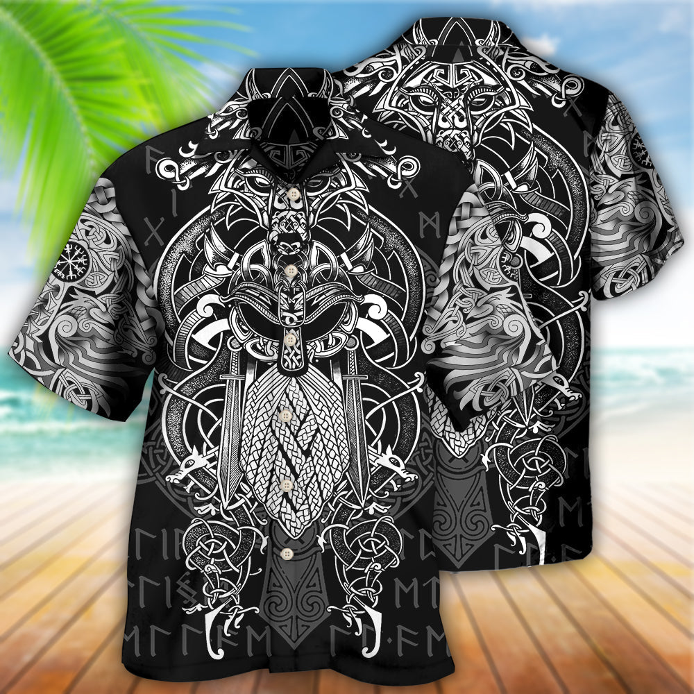 Viking Warrior Blood Pattern – Hawaiian Shirt