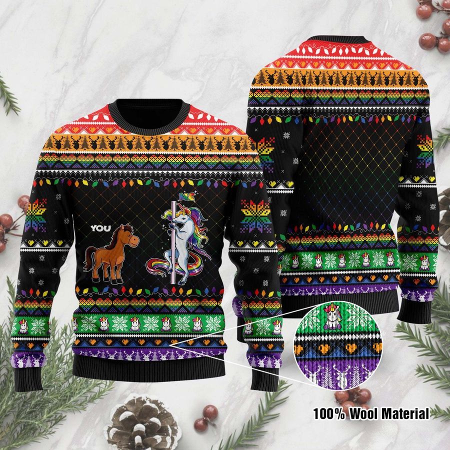 You Me Horse And Unicorn Ulgy Sweater